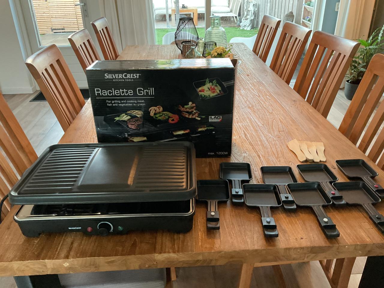 Gourmetset, Silver Crest Raclette Grill, 8 persoons