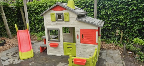 Smoby speelhuis XL en glijbaan