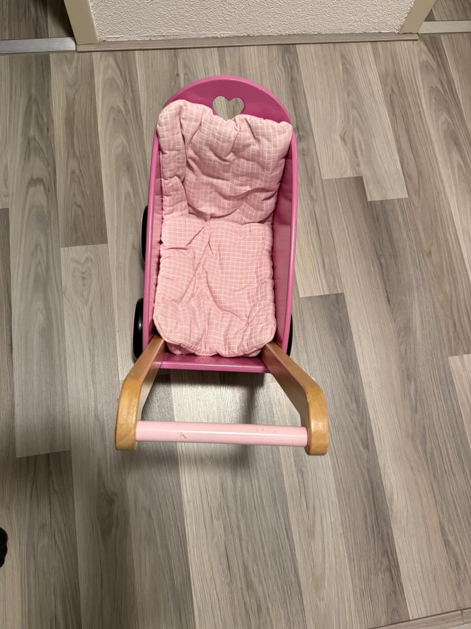 Houten Poppenwagen - Leuk Speelgoed!