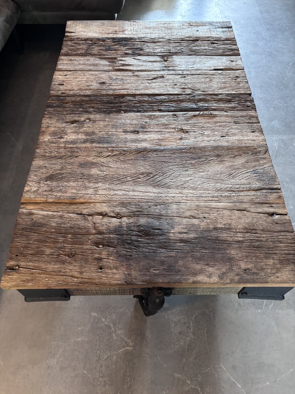 Wagonhouten salontafel