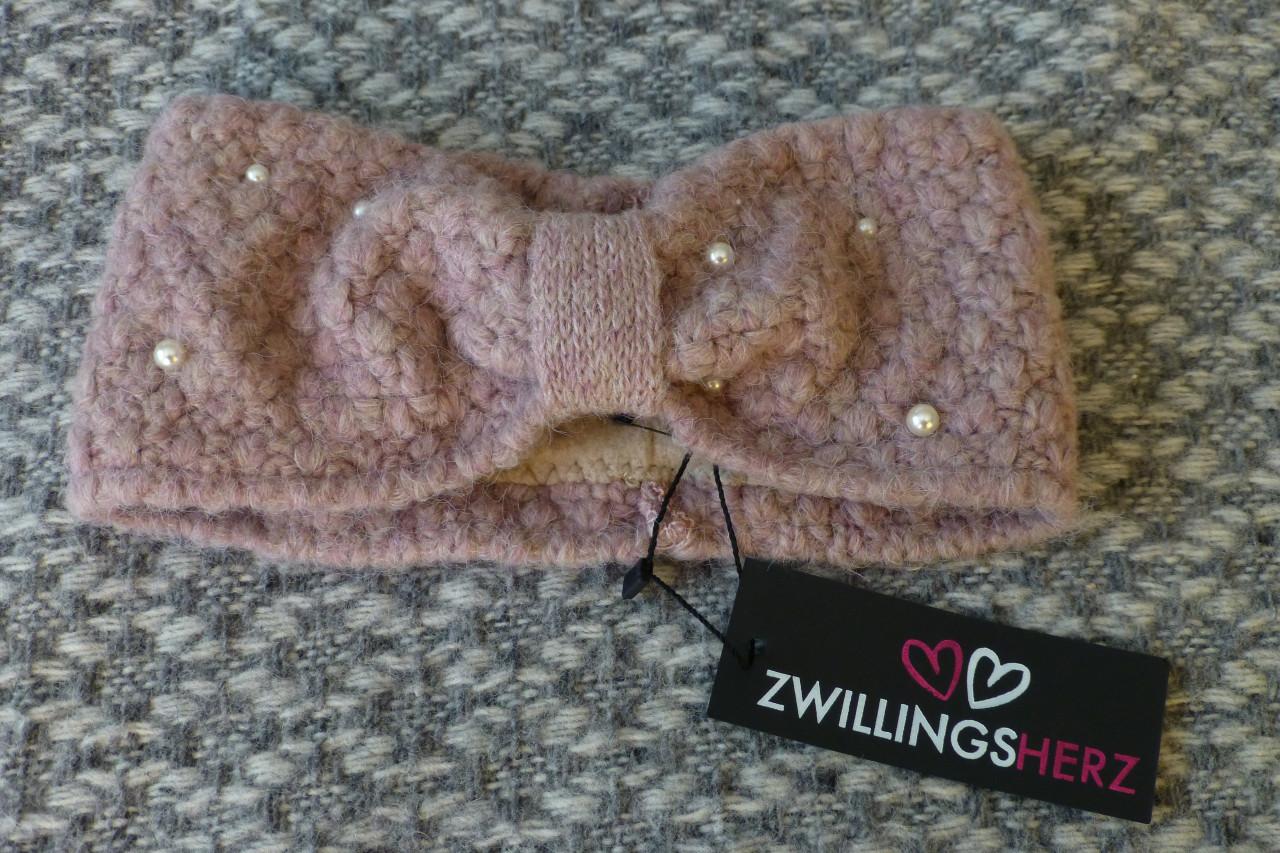 Zwillingsherz Hoofdband met kristal/glazen parels - Nieuw