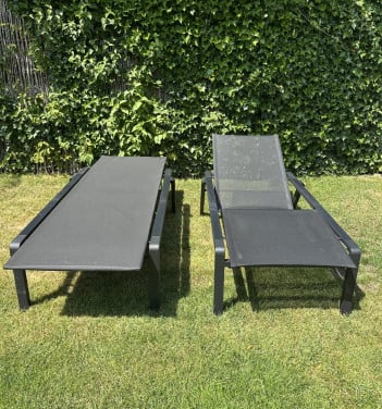 2 Luxe Sun Loungers- terras ligbedden- Royal Botania Alura