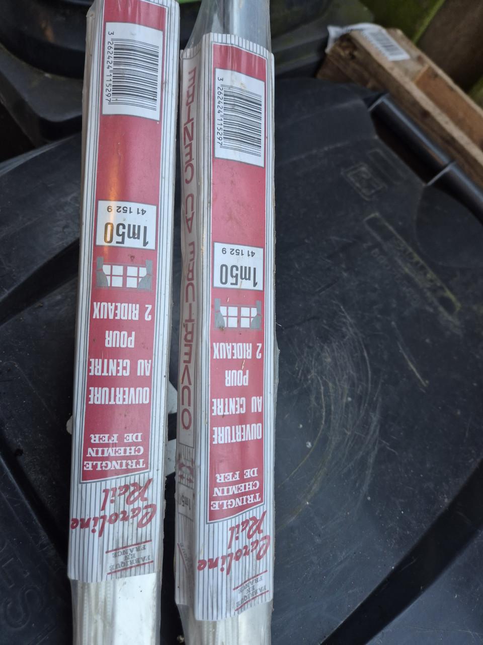 Aluminium gordijnrails 2x prijs per stuk..