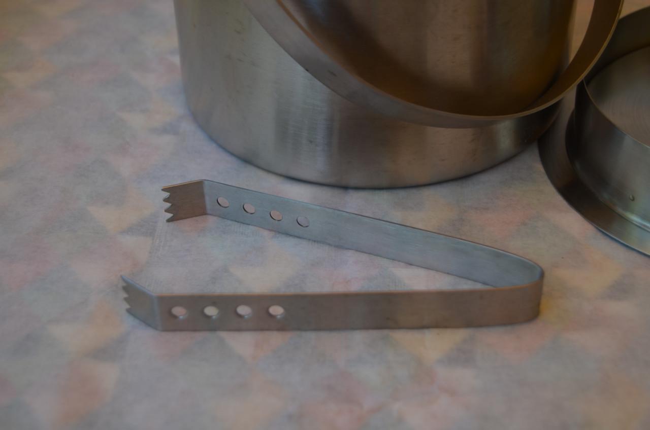 RVS Ijsemmer in prima staat + ijstang Scandinavisch design (Fins?)