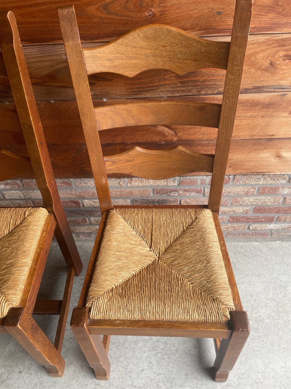 4 biezen stoelen