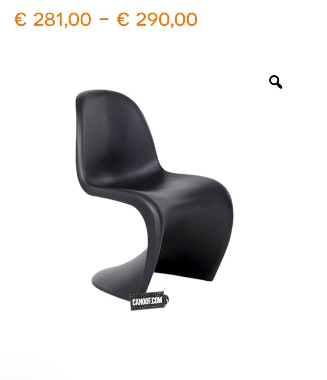 Zwarte design stoelen voor buiten/tuin