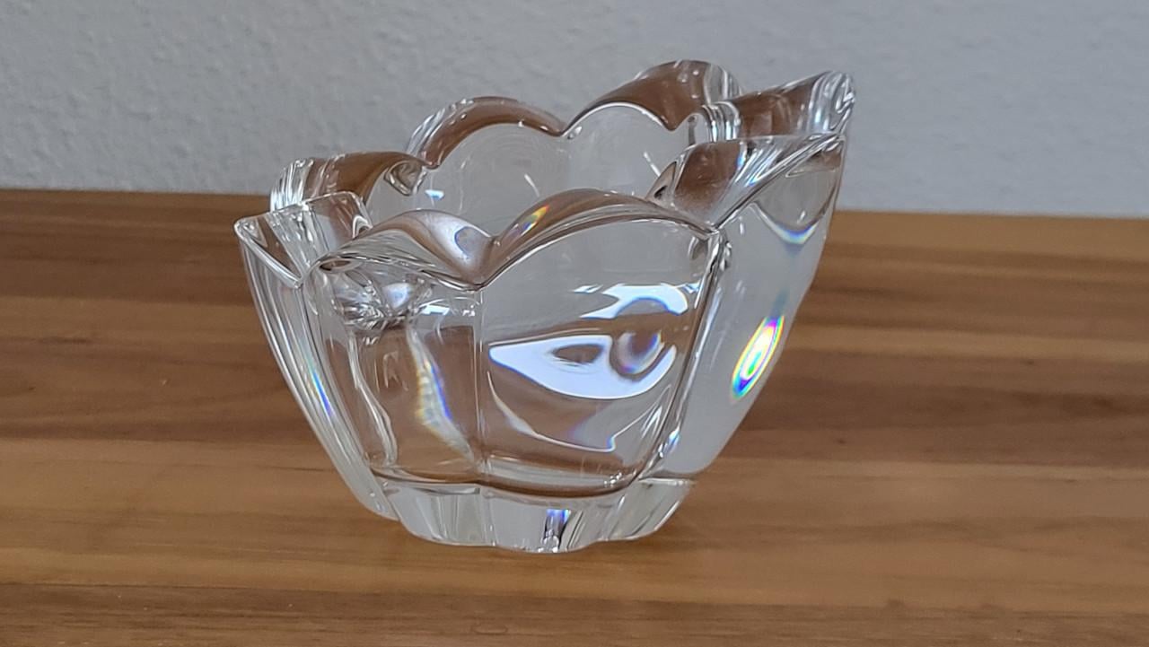 Waxinelichthouder sfeerlicht kristal bloem