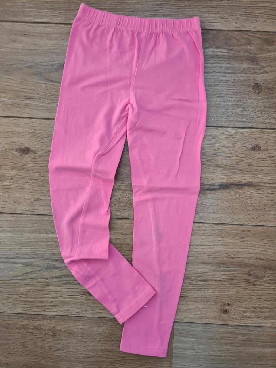 3 roze leggings/treggings voor meisjes - Maat 122/128