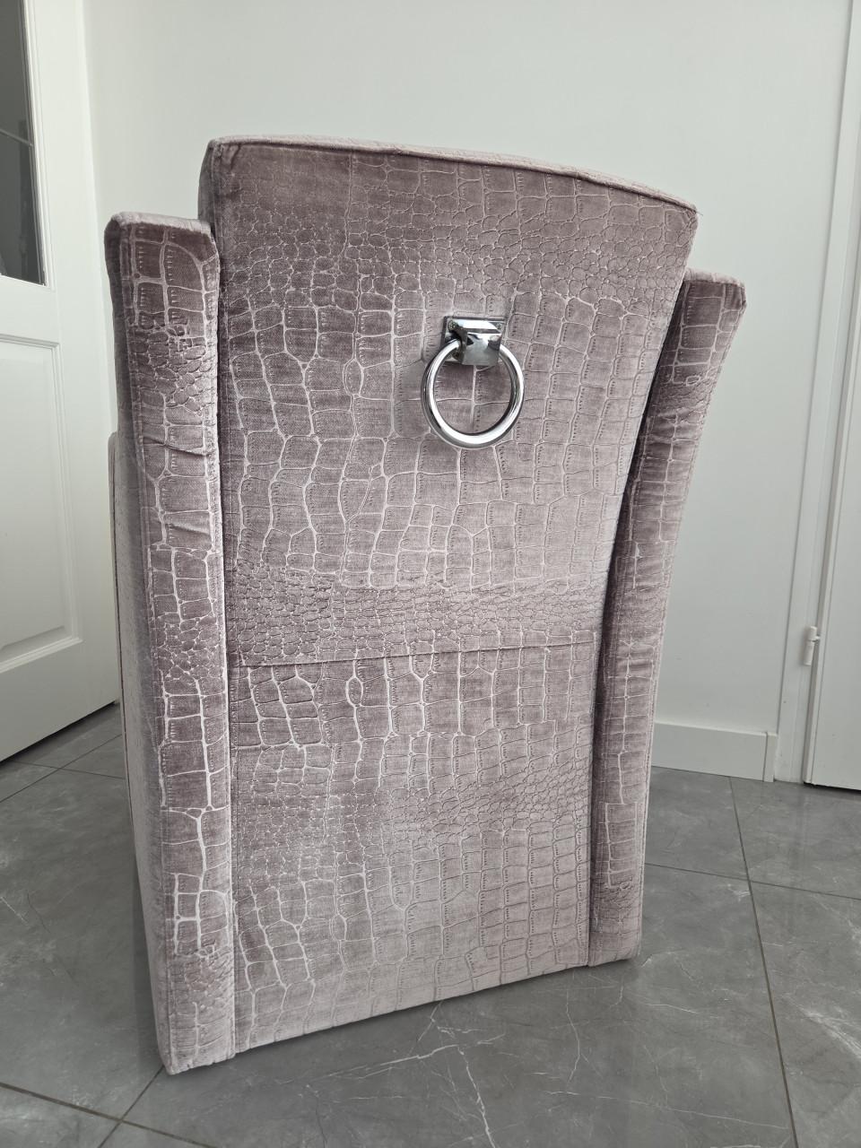Luxe velvet croco eetkamerstoelen