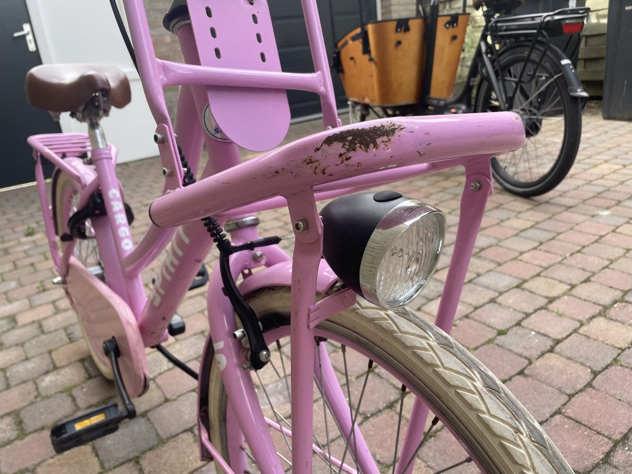 Meisjes fiets roze Spirit 22 inch