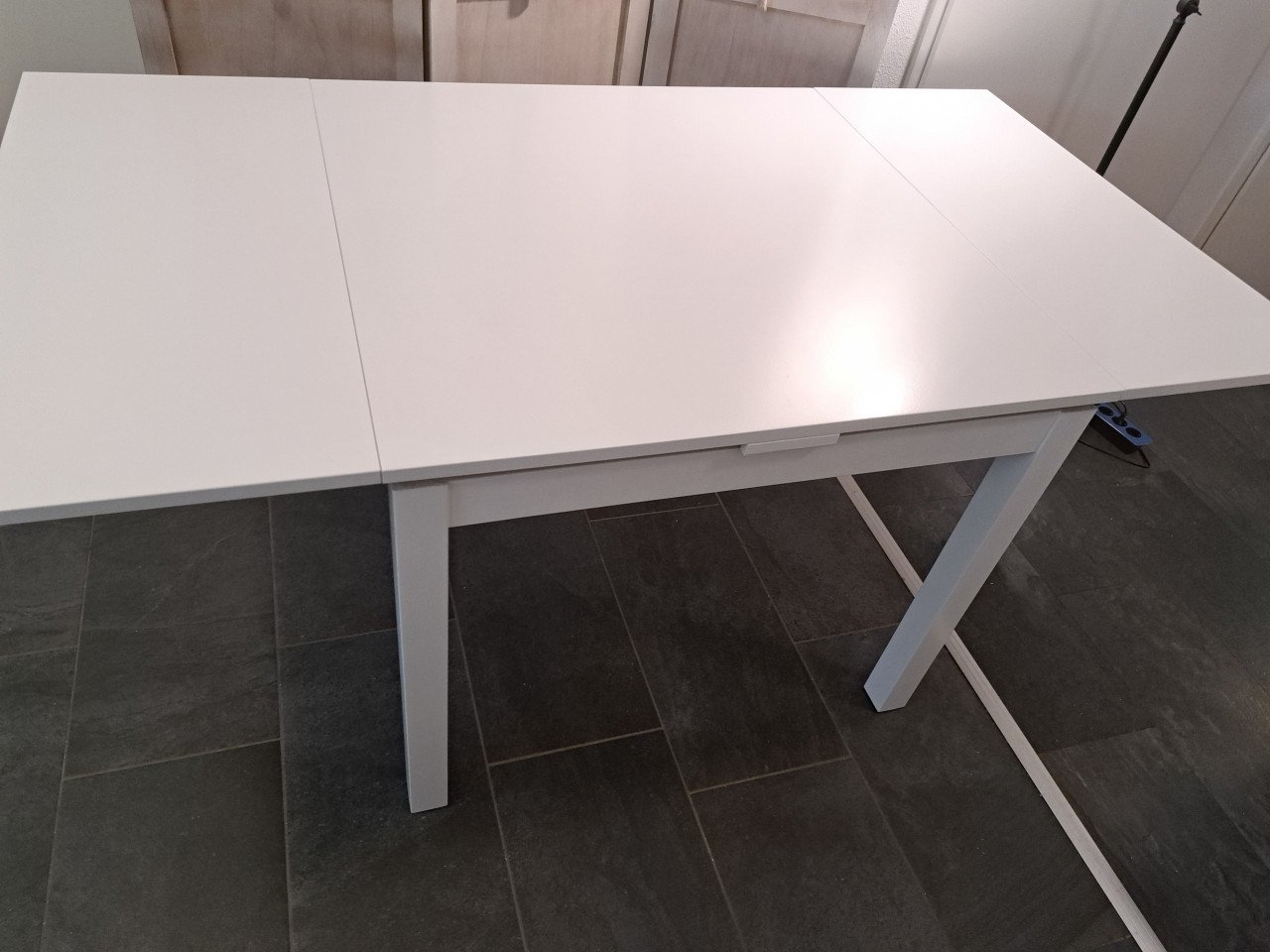 Stevige eetkamertafel inklapbaar 2 tot 6 personen
