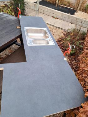 Aanrechtblad met spoelbak