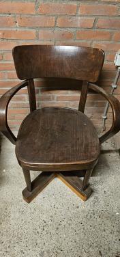 Antieke houten po-stoel – prachtige originele stoel
