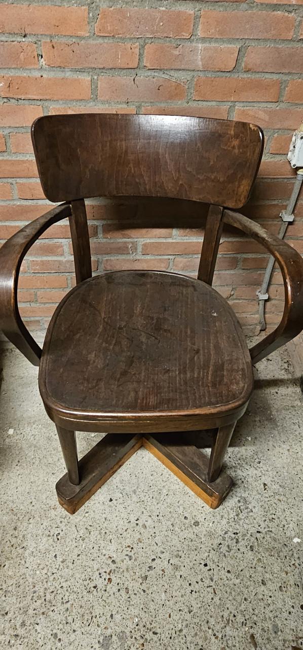 Antieke houten po-stoel – prachtige originele stoel