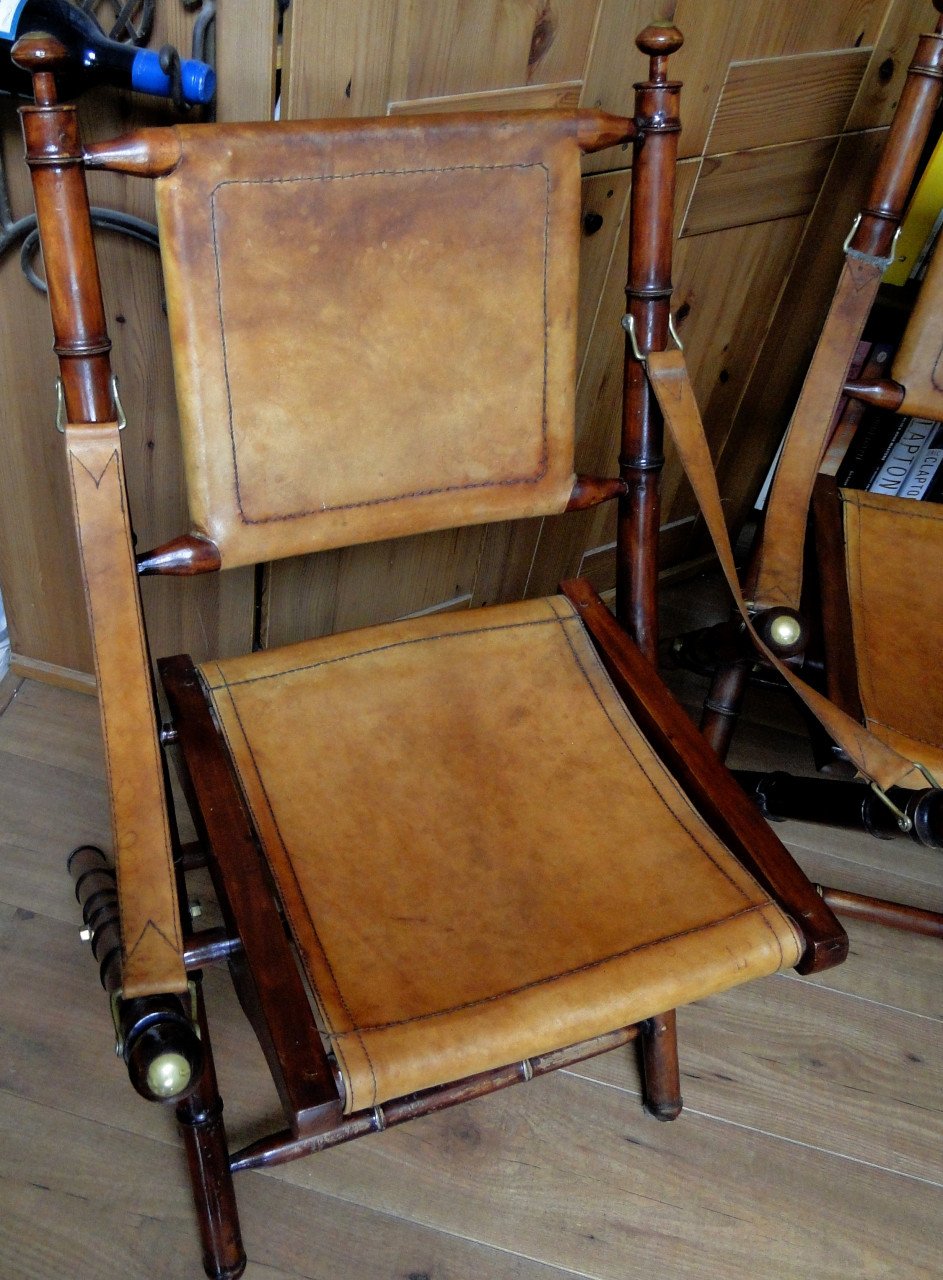 CAPTAINS CHAIRS, bamboe style, opvouwbaar