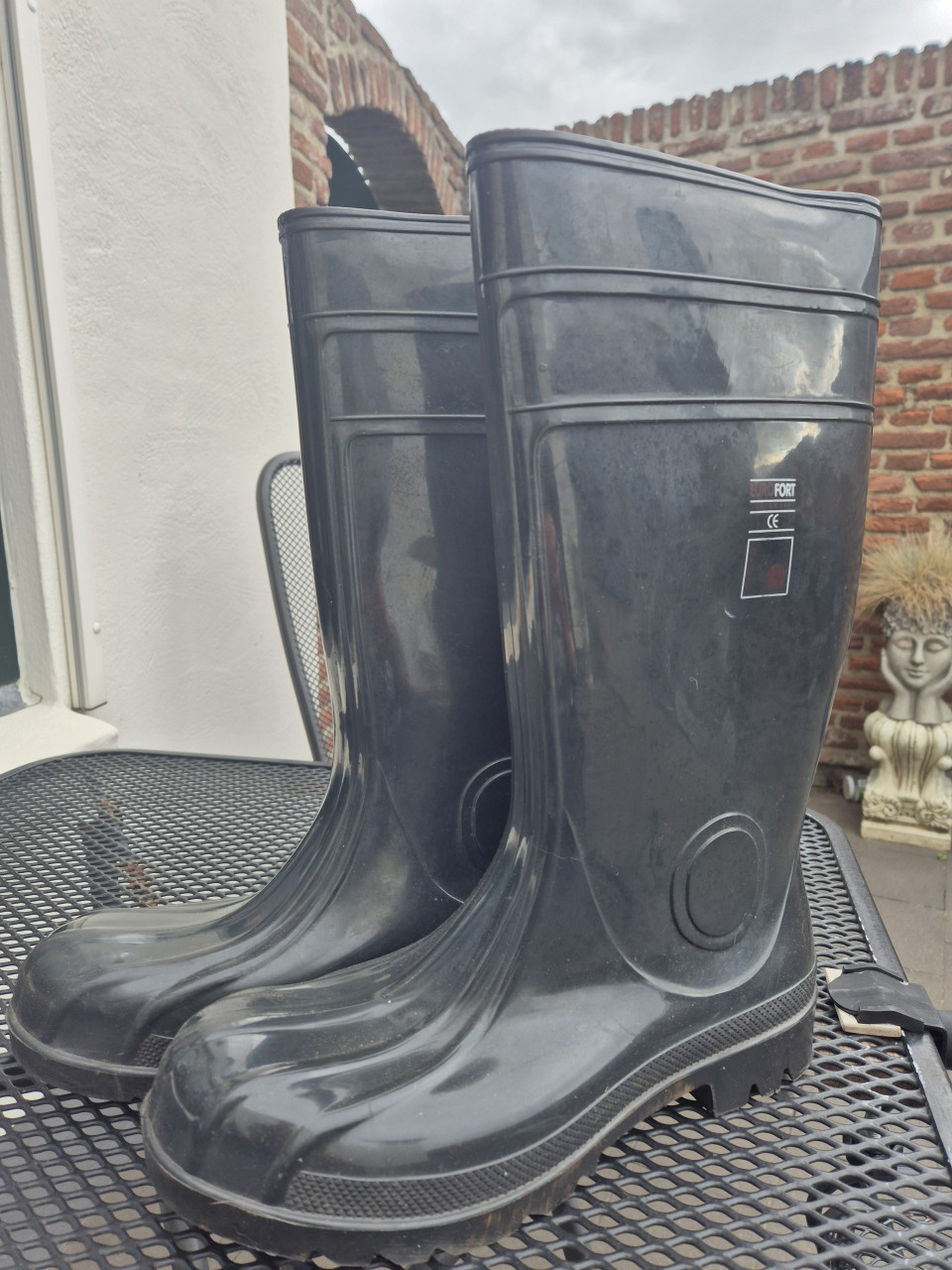 Rubberen laarzen met stalen neuzen