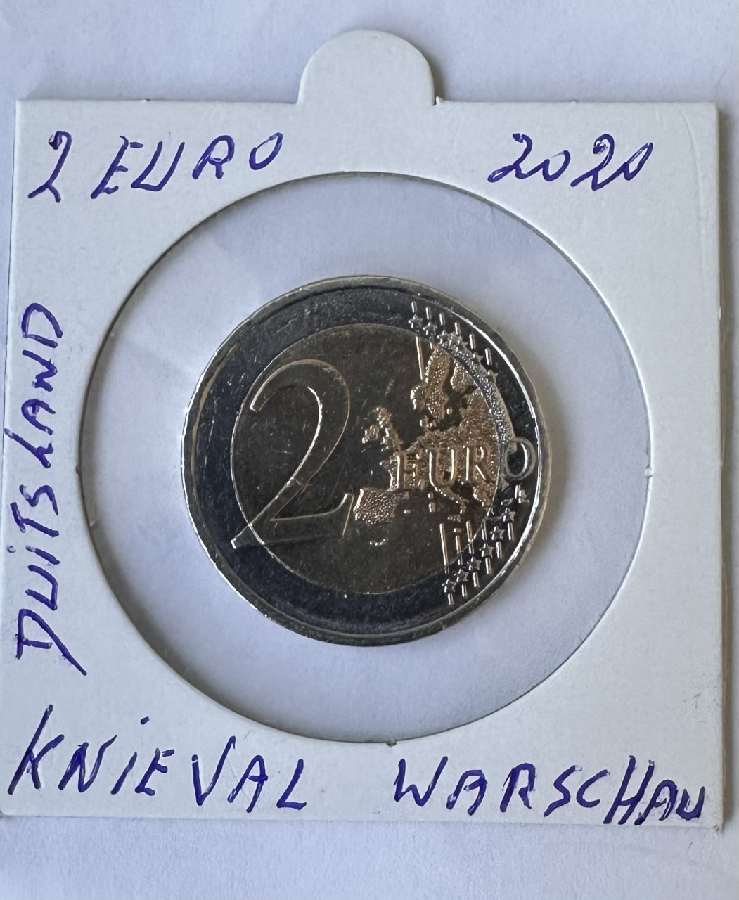 SPECIALE DUITSE 2 EURO MUNT 2020 UNC-DUITSLAND_KNIEVAL VON WARSCHAU.