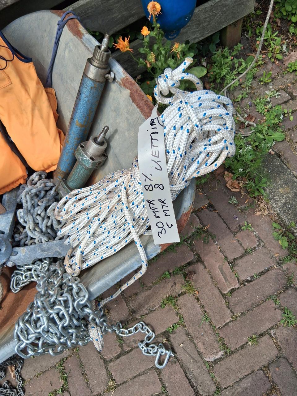 Grootschoot en ankertouw