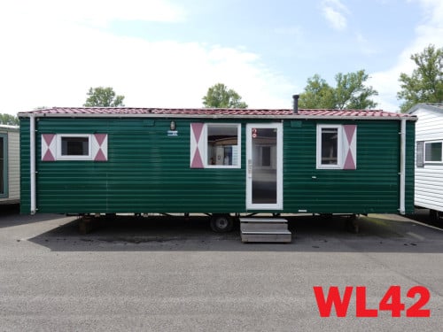 Chalet met middenkamer en gezellige inrichting 2 slaapkamers