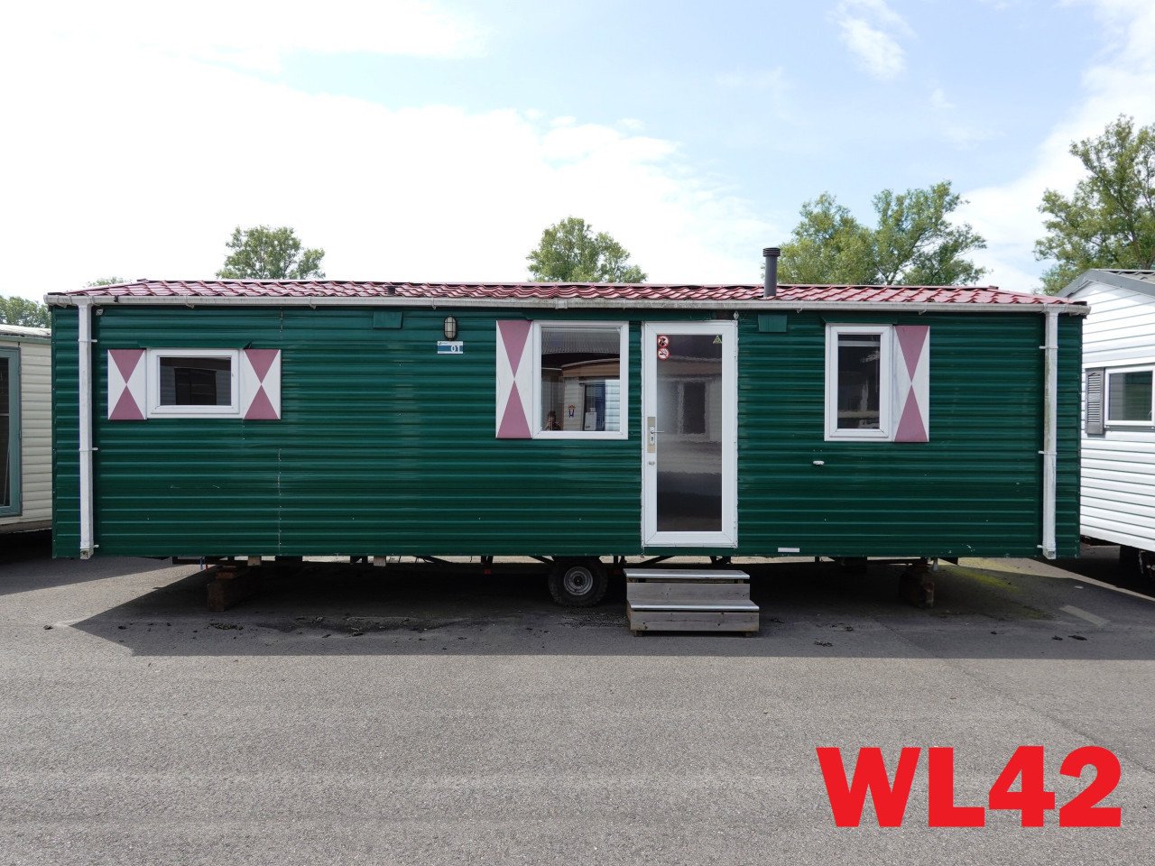 Chalet met middenkamer en gezellige inrichting 2 slaapkamers