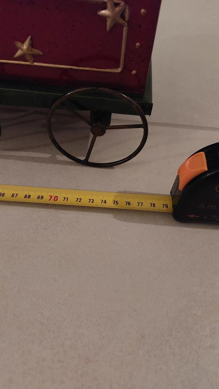 Rode decoratieve Kerst trein