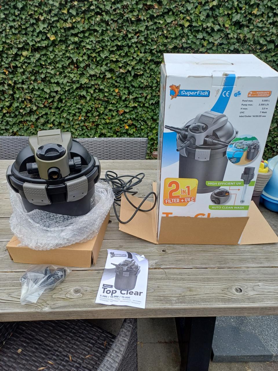 Superfish top clear 5000 filter