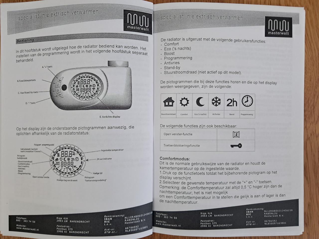 Elektrische badkamerradiator Masterwatt 750W