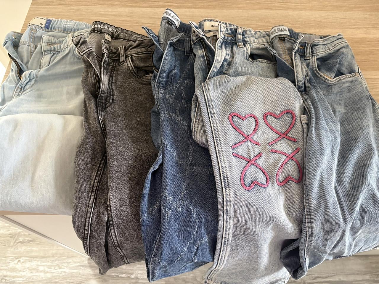 Meisjes jeans maat 158