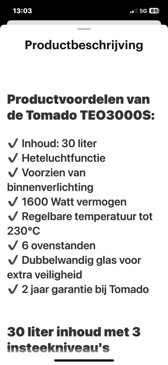 Tomado oven