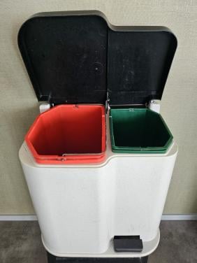 Dubbele keuken afvalbak