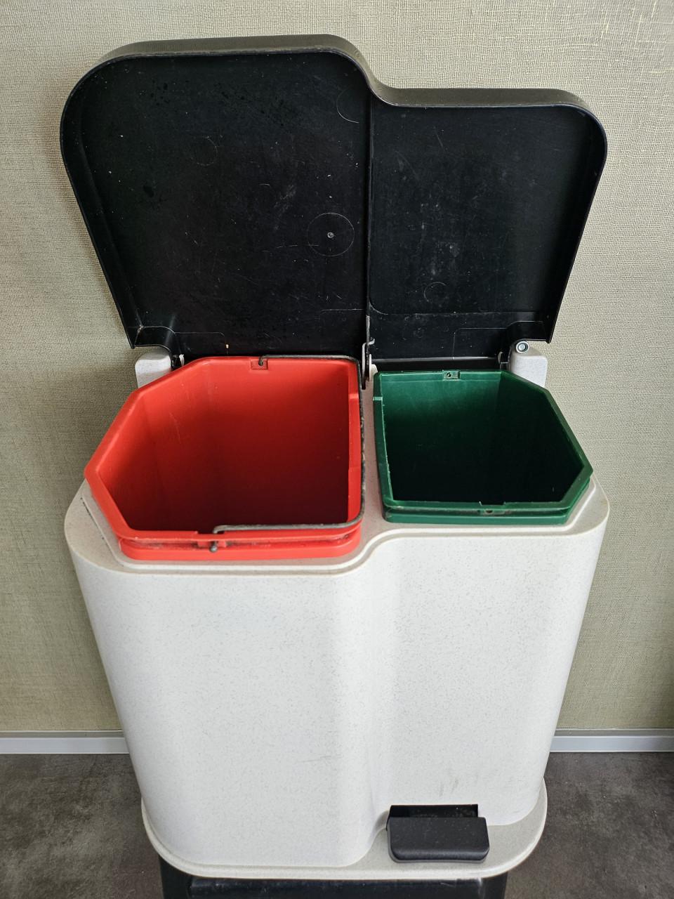 Dubbele keuken afvalbak