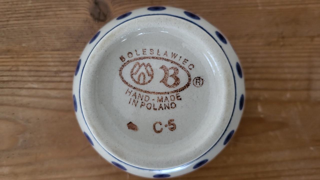 Boleslawiec / Bunzlau suikerpotje met deksel