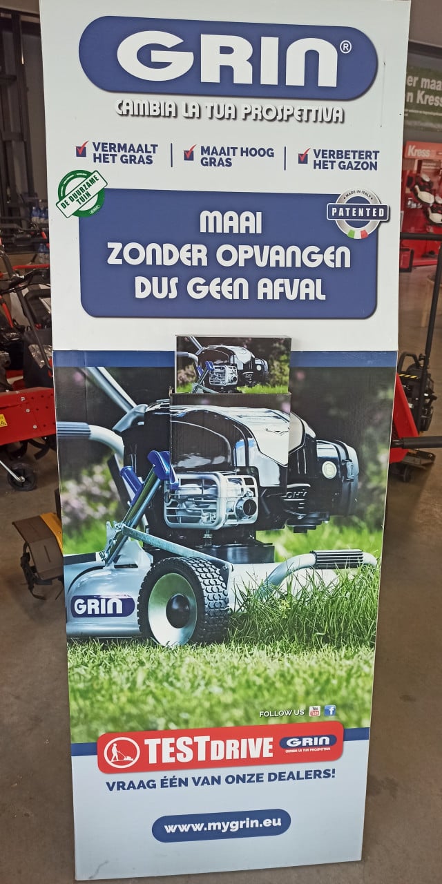 10% Korting! Op ALLE Grin producten, Grasmaaiers en Hakselaars,