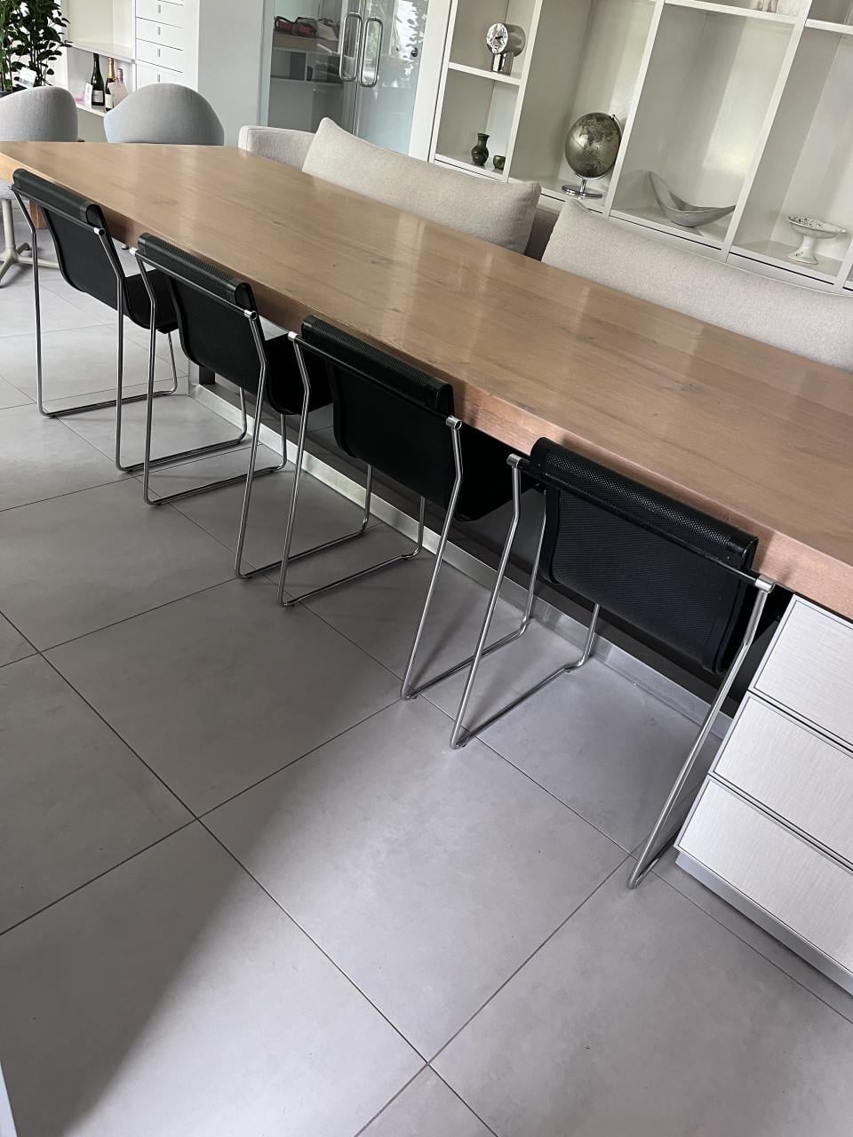 6 airon zwart italiaans design eetkamer stoel