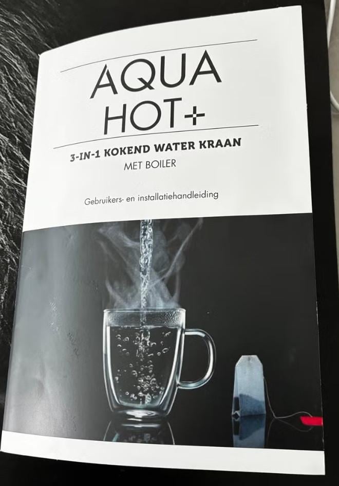 Aqua Hot+ 3-in-1 Kokend Water Kraan met Boiler