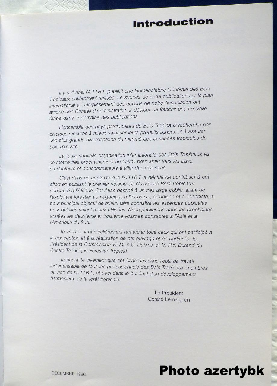 Atlas des bois tropicaux - Tome 1 : Afrique - ATIBT