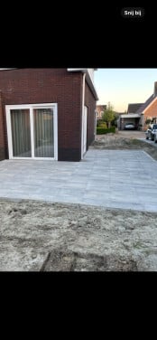 Tuintegels beton 60x60x4 45m2