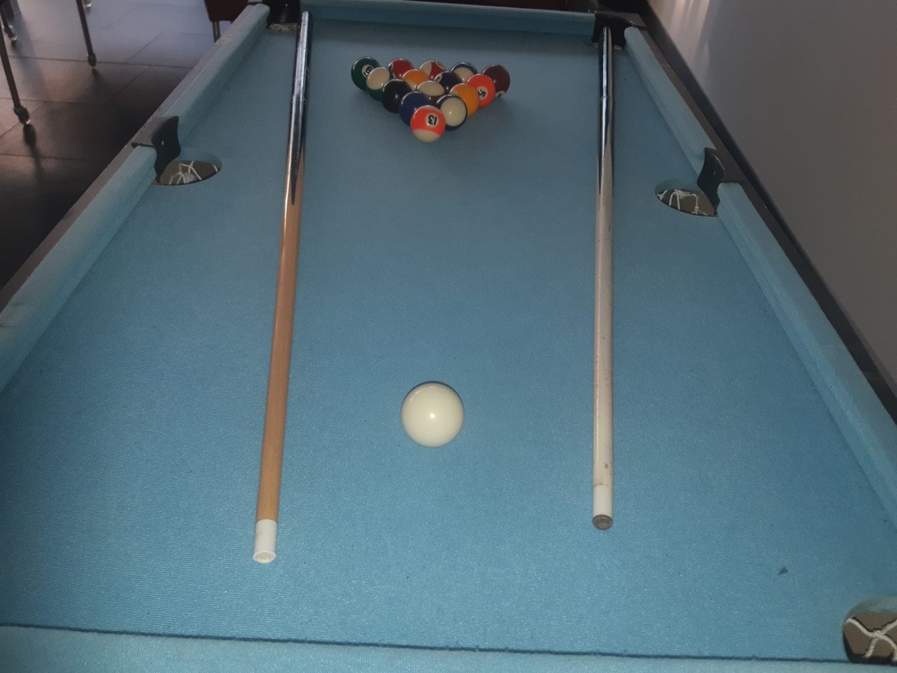 3 in 1 voetbaltafel, hockey, biljart