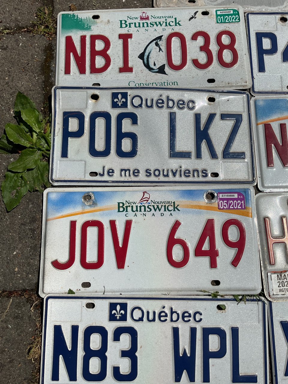 Kentekenplaten uit Canada
