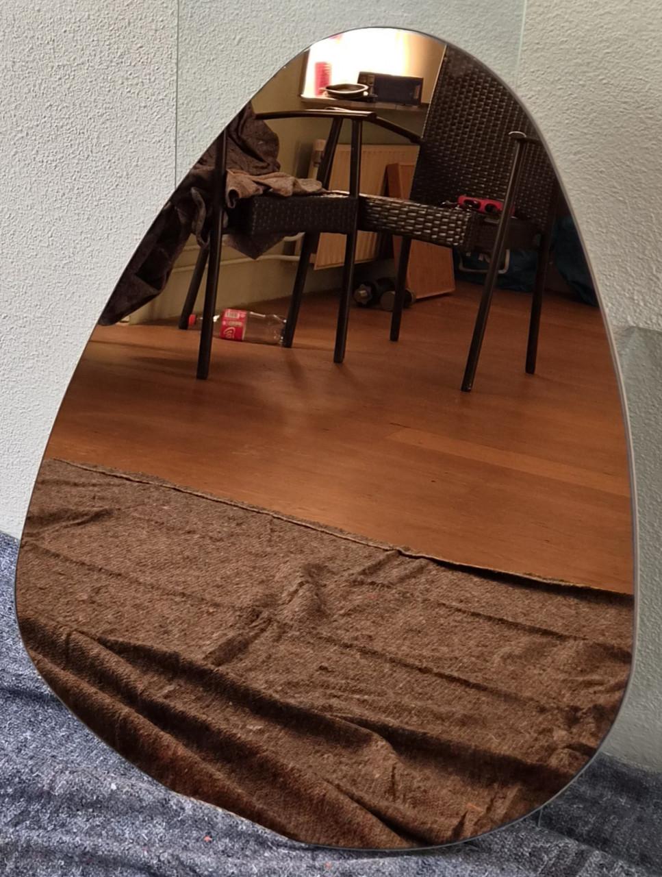 Ovale Spiegel brons kleur