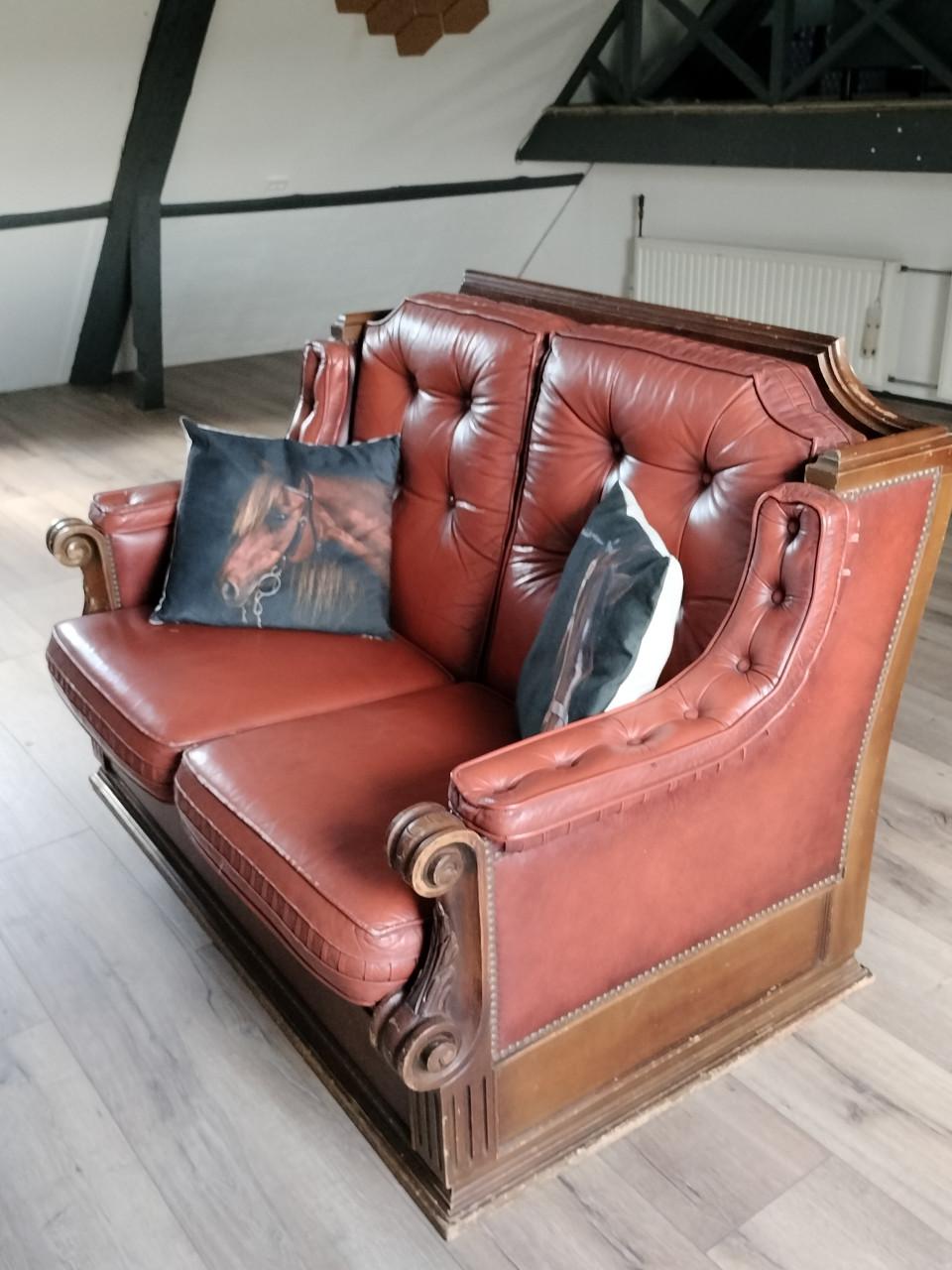 Antieke 2 zitsbank