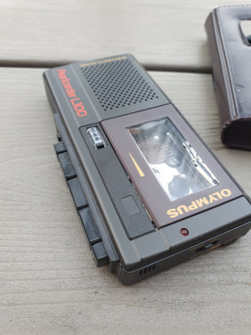 Prachtige zgan Olympus microcassettebandrecorder, Pearlcorder L100, spraakr