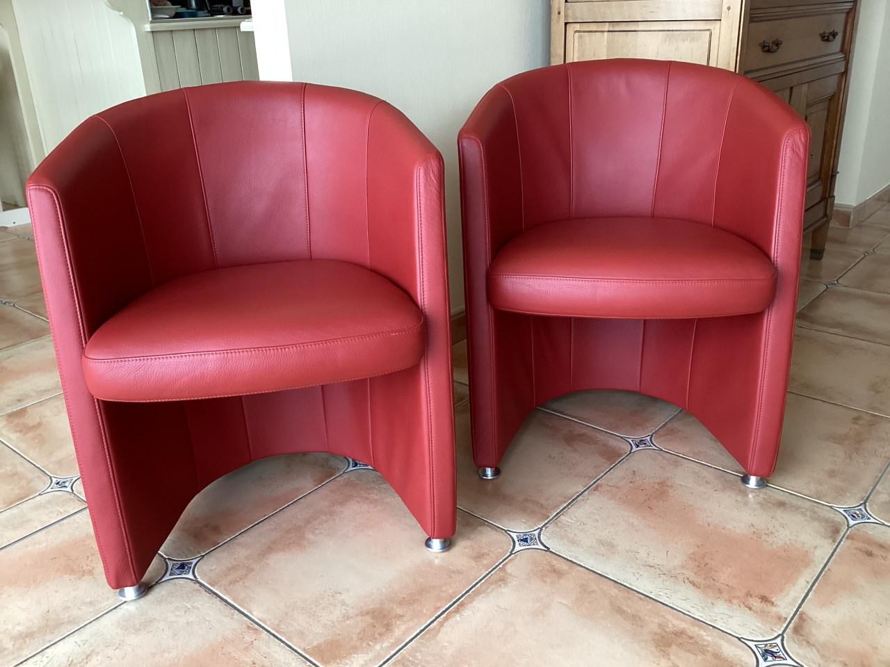 Rolf Benz stoelfauteuils(4 stuks)RB7300(als nieuw)