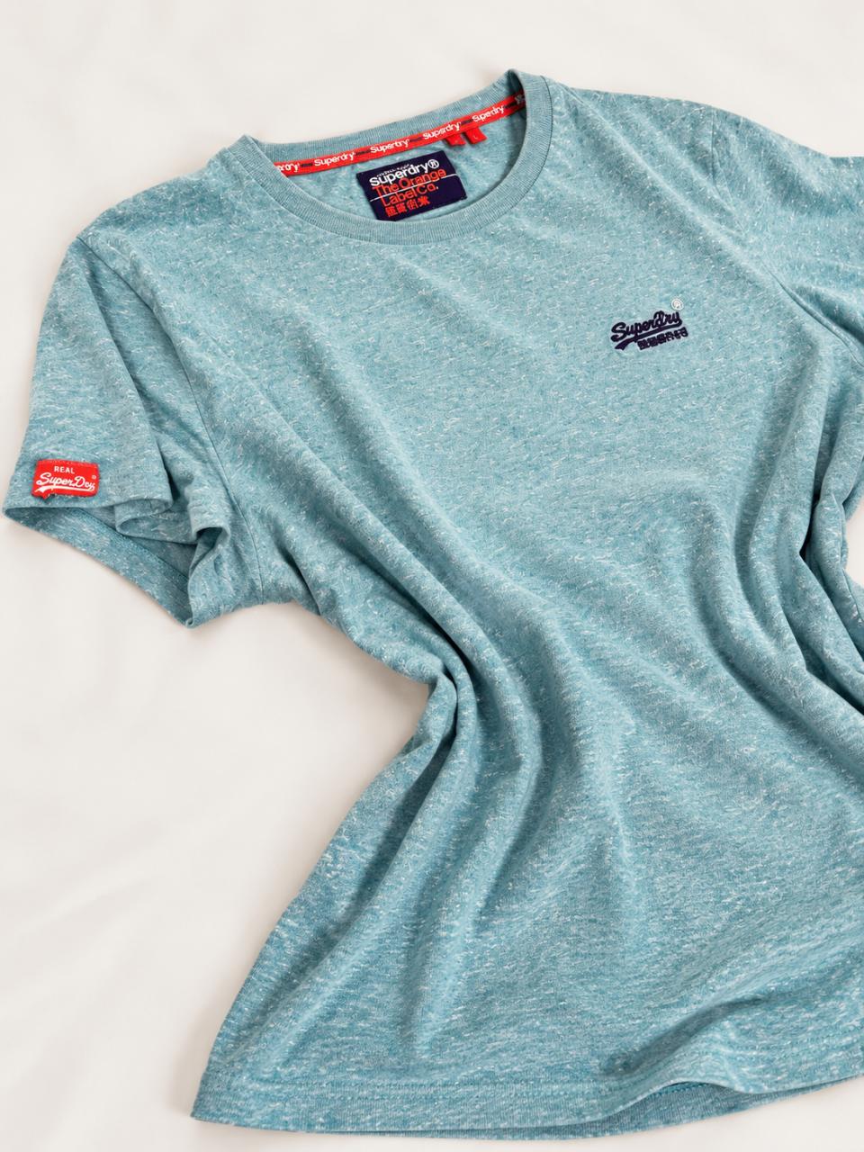 Superdry The Orange Label T-shirt Blauw Maat L