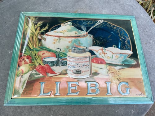 Liebig soep reclamebord
