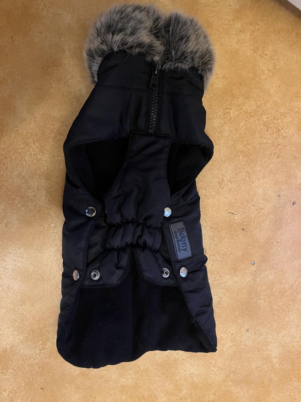 Hondenjasje zwart met bontje