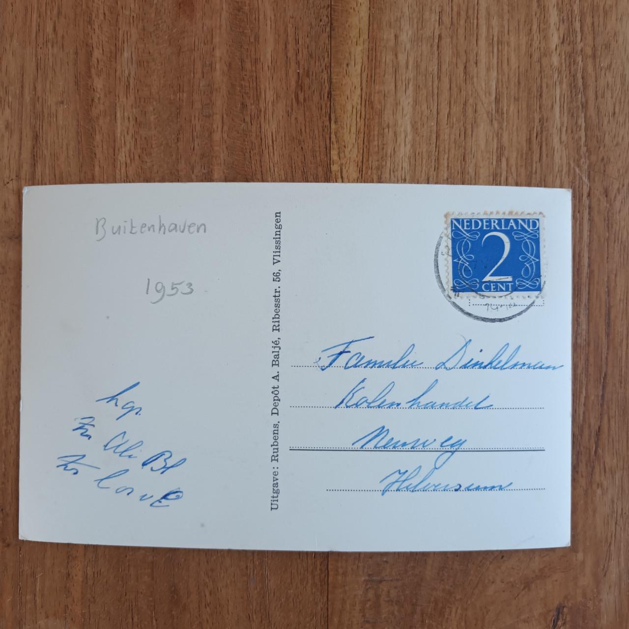 Vlissingen, 1953 Veerboot Vlissingen-Breskens Buitenhaven