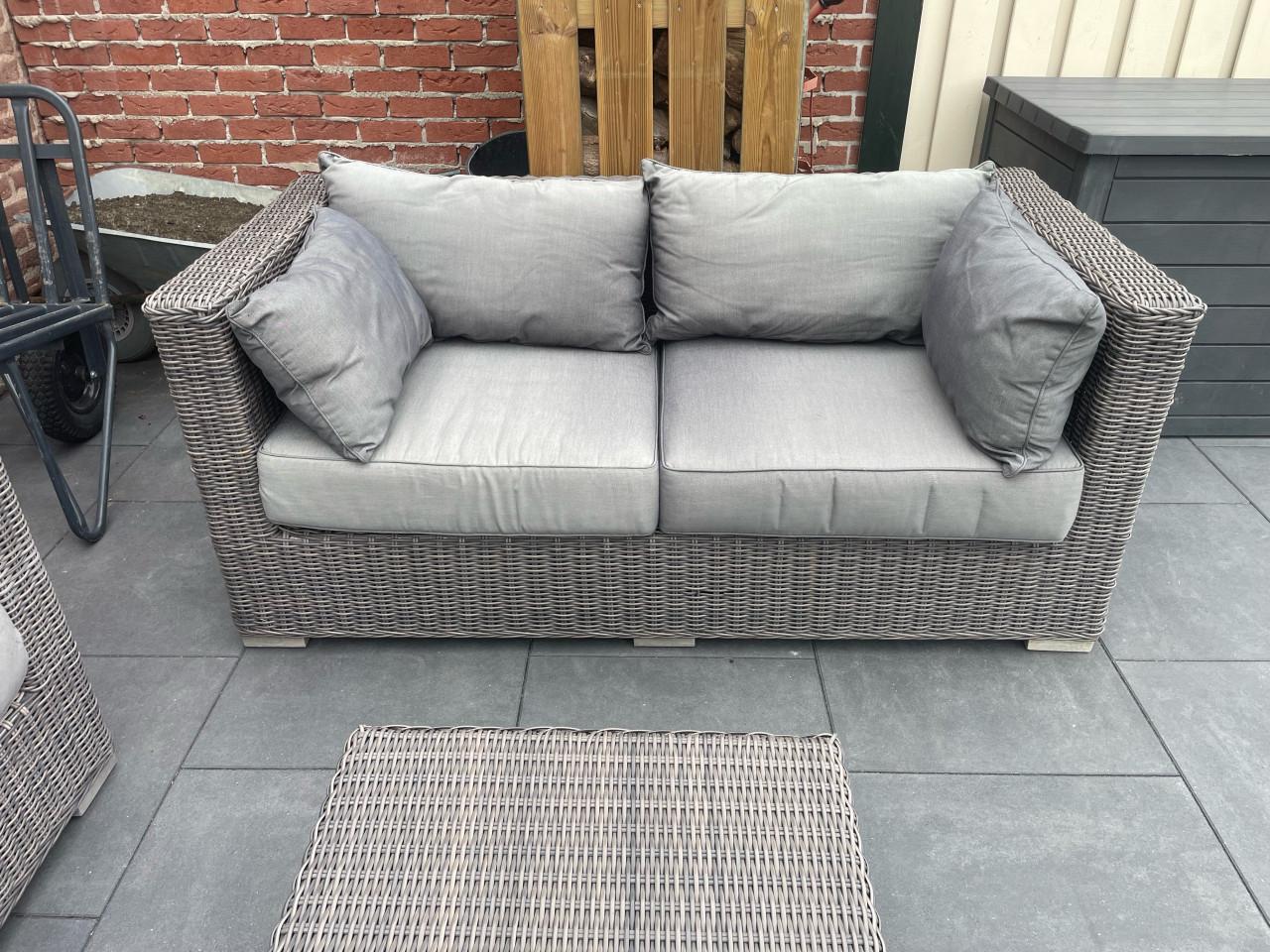 Lounge set Grijs met lekkere kussens
