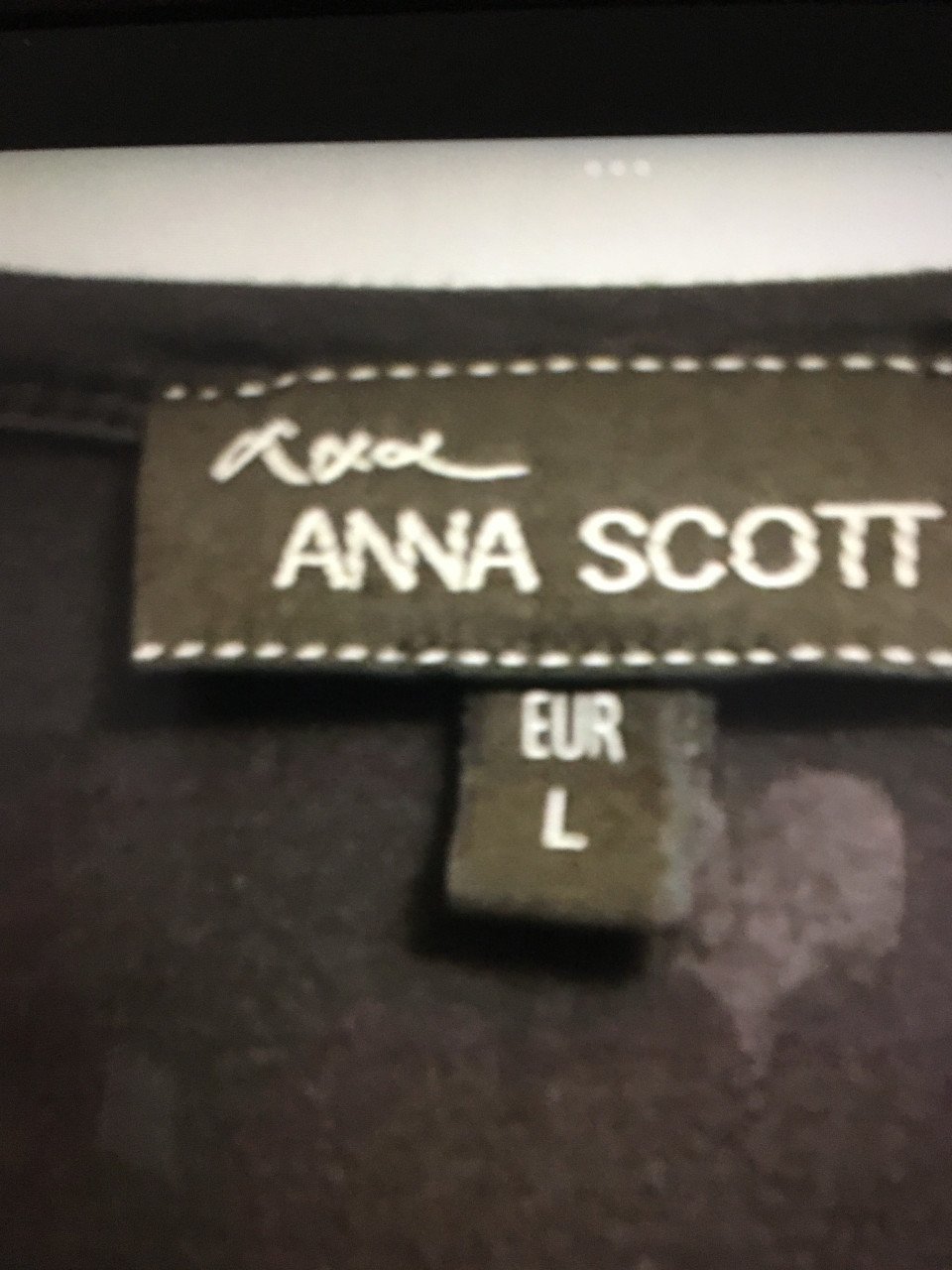 3 jurkjes anna scott zwart / bruin / aubergine maat L zgan