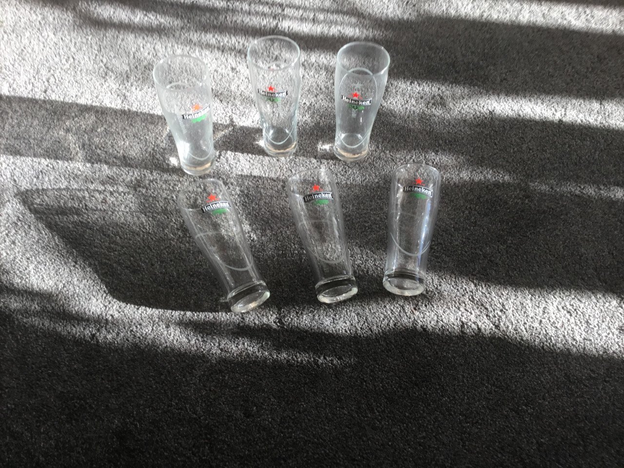 A Heineken bierglazen